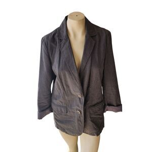 J Jill Blazer Womens Sz Medium Cotton Academia Professional Corporate Work
